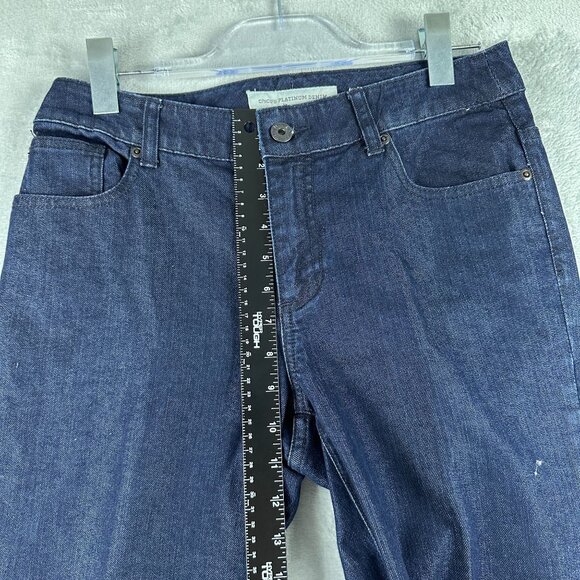 Chico's Bootcut Jeans Womens Size 0.5 Reg Dark Wash Platinum Denim Mid Rise Blue - Picture 8 of 12